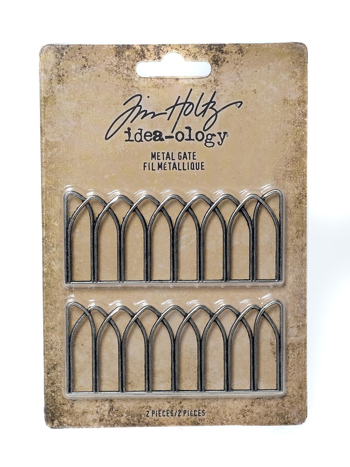 Idea-ology Findings metal gates antique nickel finish 2 pieces