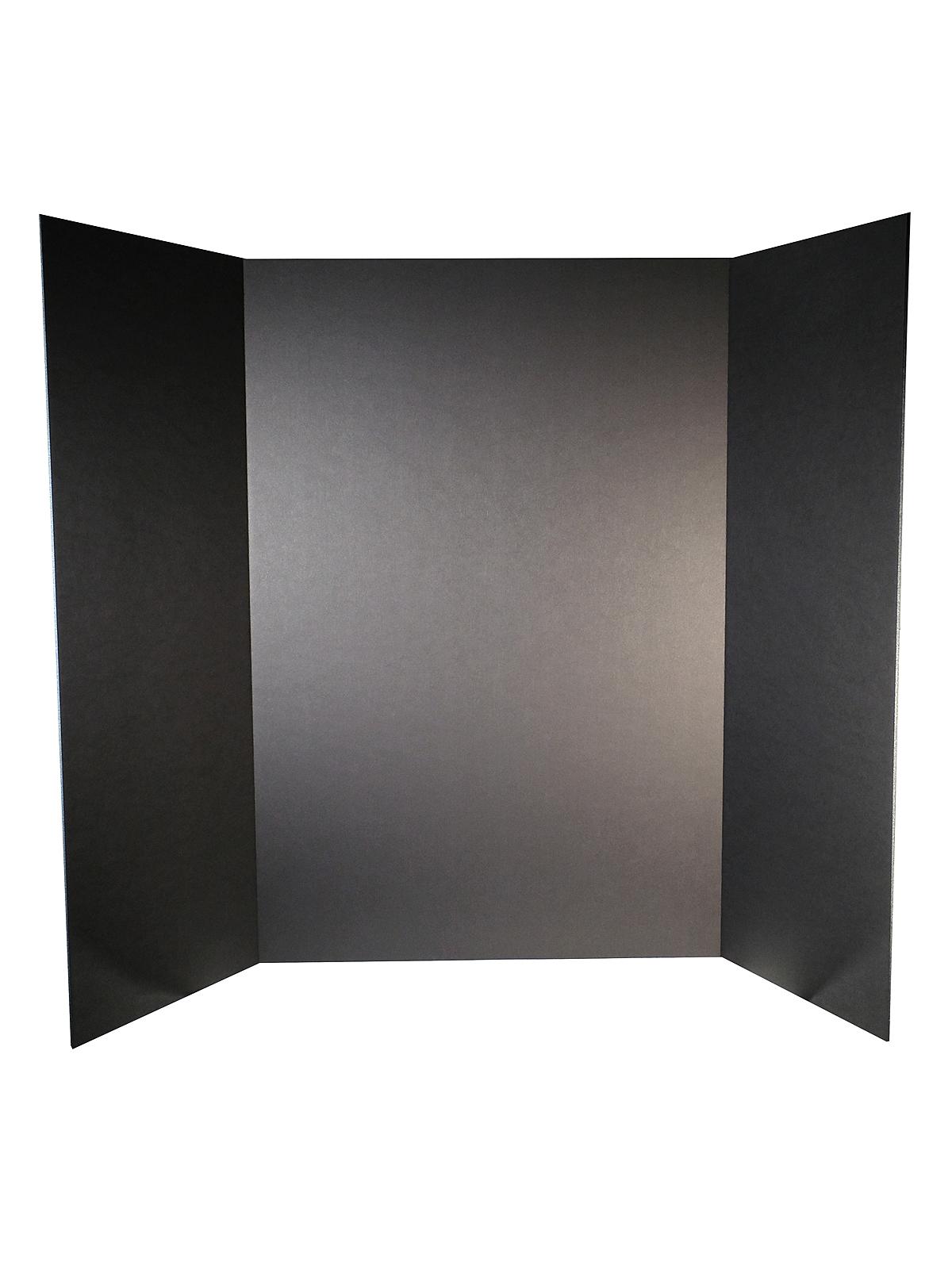 Tri-Fold Presentation Boards premium foam black 36 in. x 48 in.