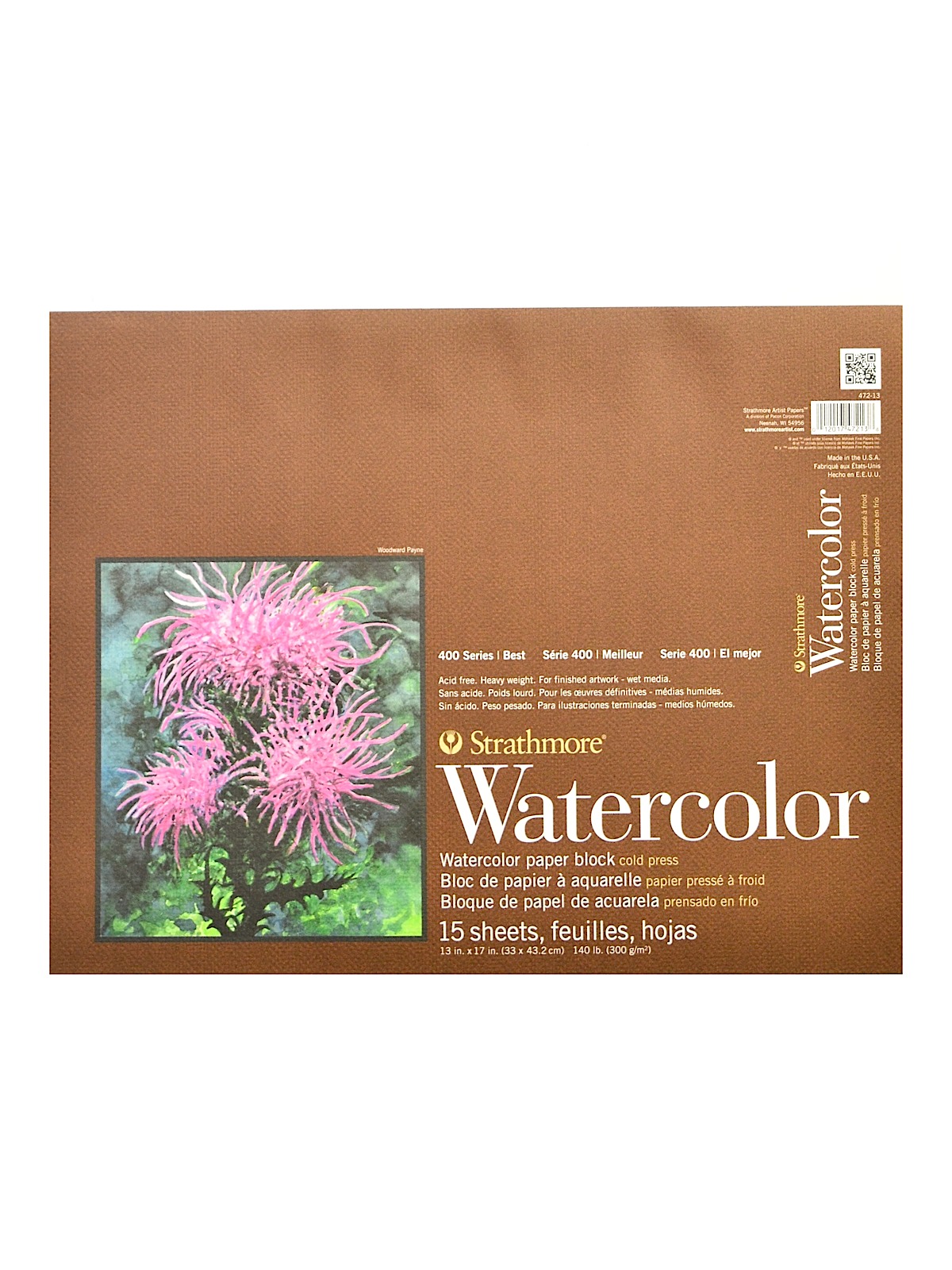 400 Series Watercolor Pad 13 in. x 17 in. block of 15