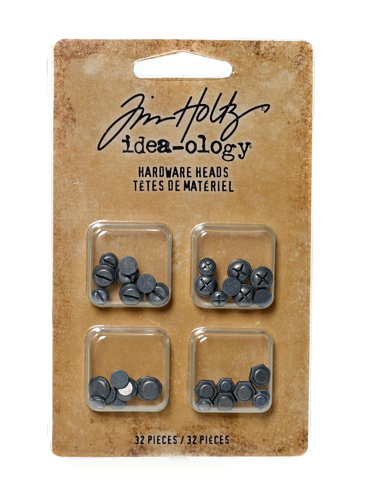 Idea-ology Findings hardware heads antique nickel finish 32 pieces