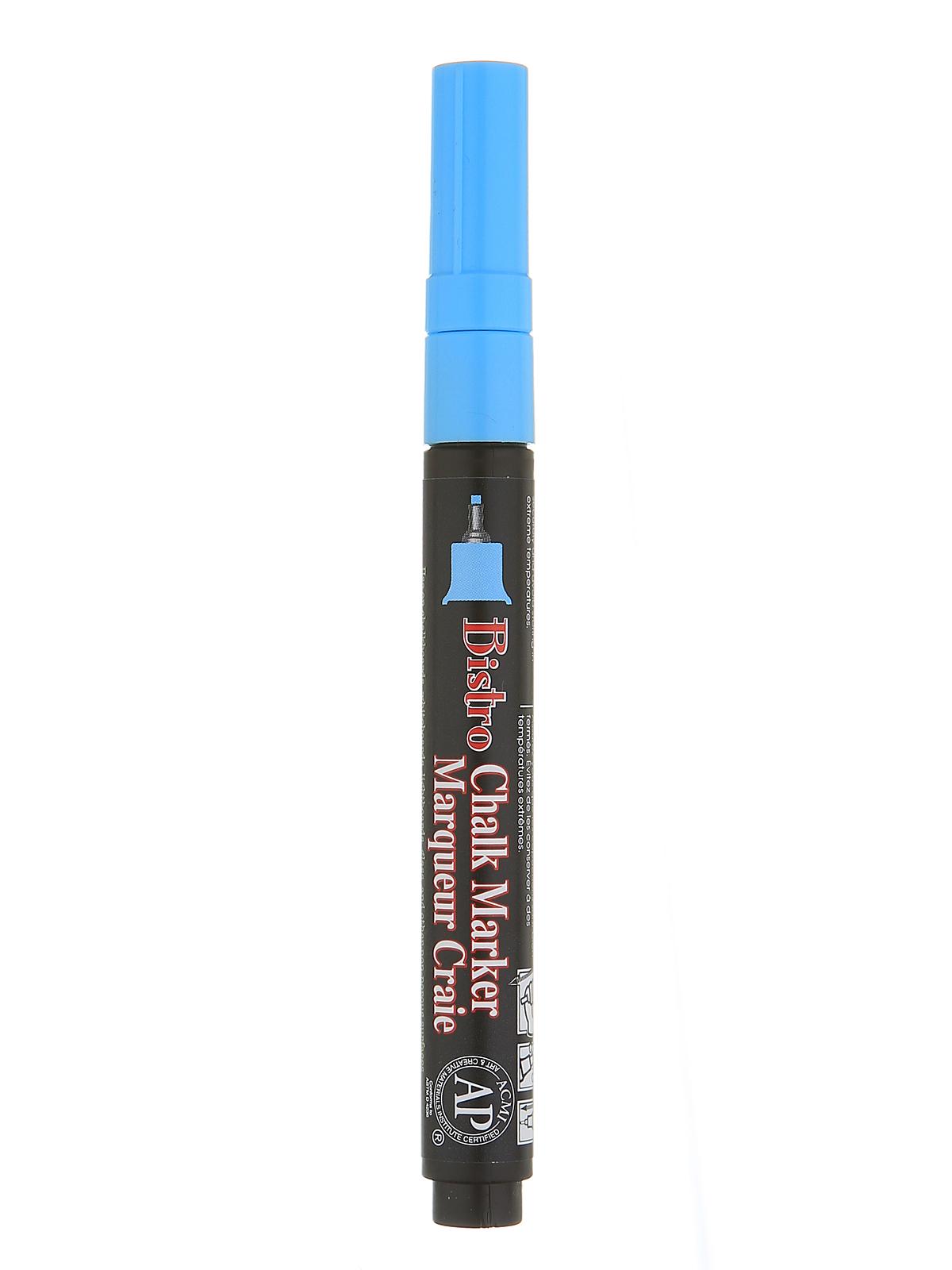 Bistro Chalk Markers fluorescent blue extra fine tip