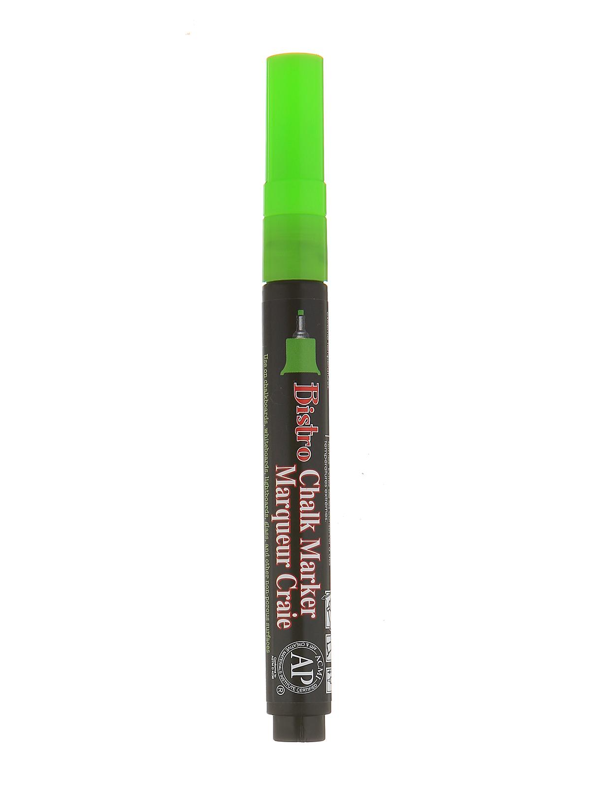 Bistro Chalk Markers fluorescent green extra fine tip