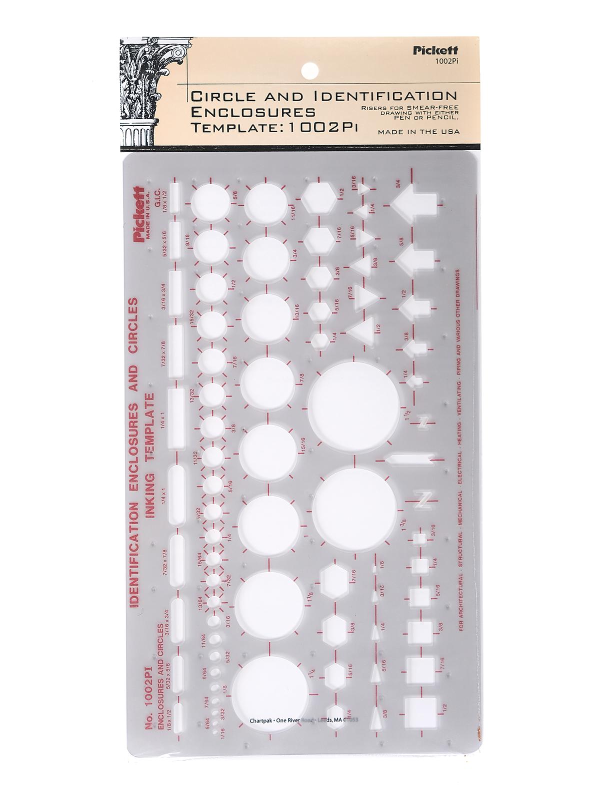 General Purpose Drafting Templates Circle And Identification Enclosures