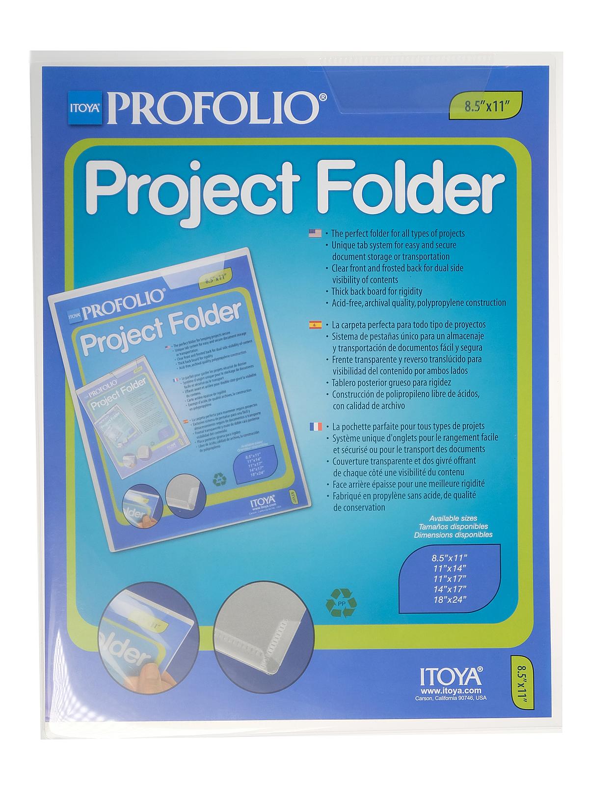 Profolio Project Folders 8 1 2 in. x 11 in. each