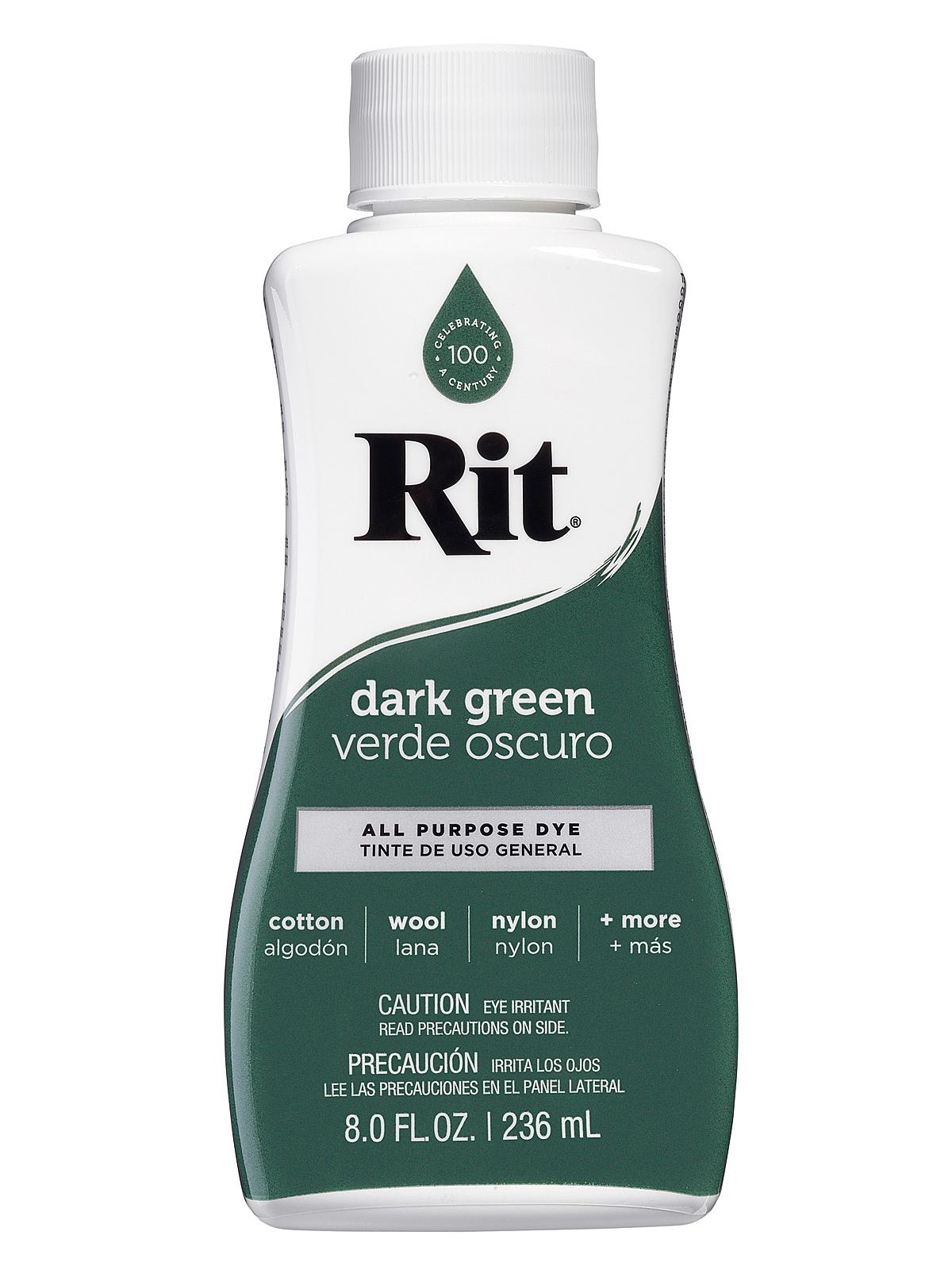 Dyes dark green liquid 8 oz. bottle