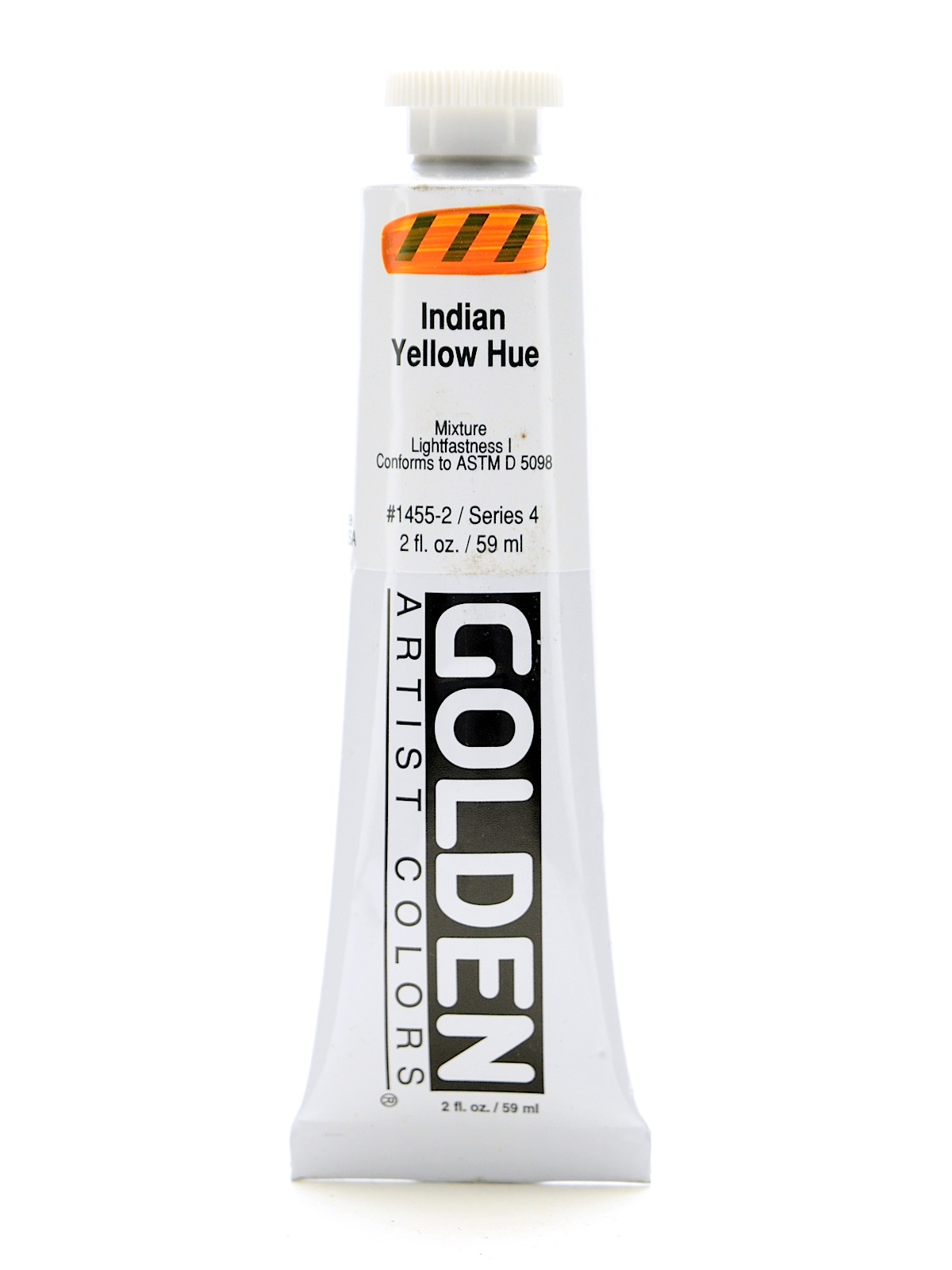 Heavy Body Acrylics historical indian yellow hue 2 oz.