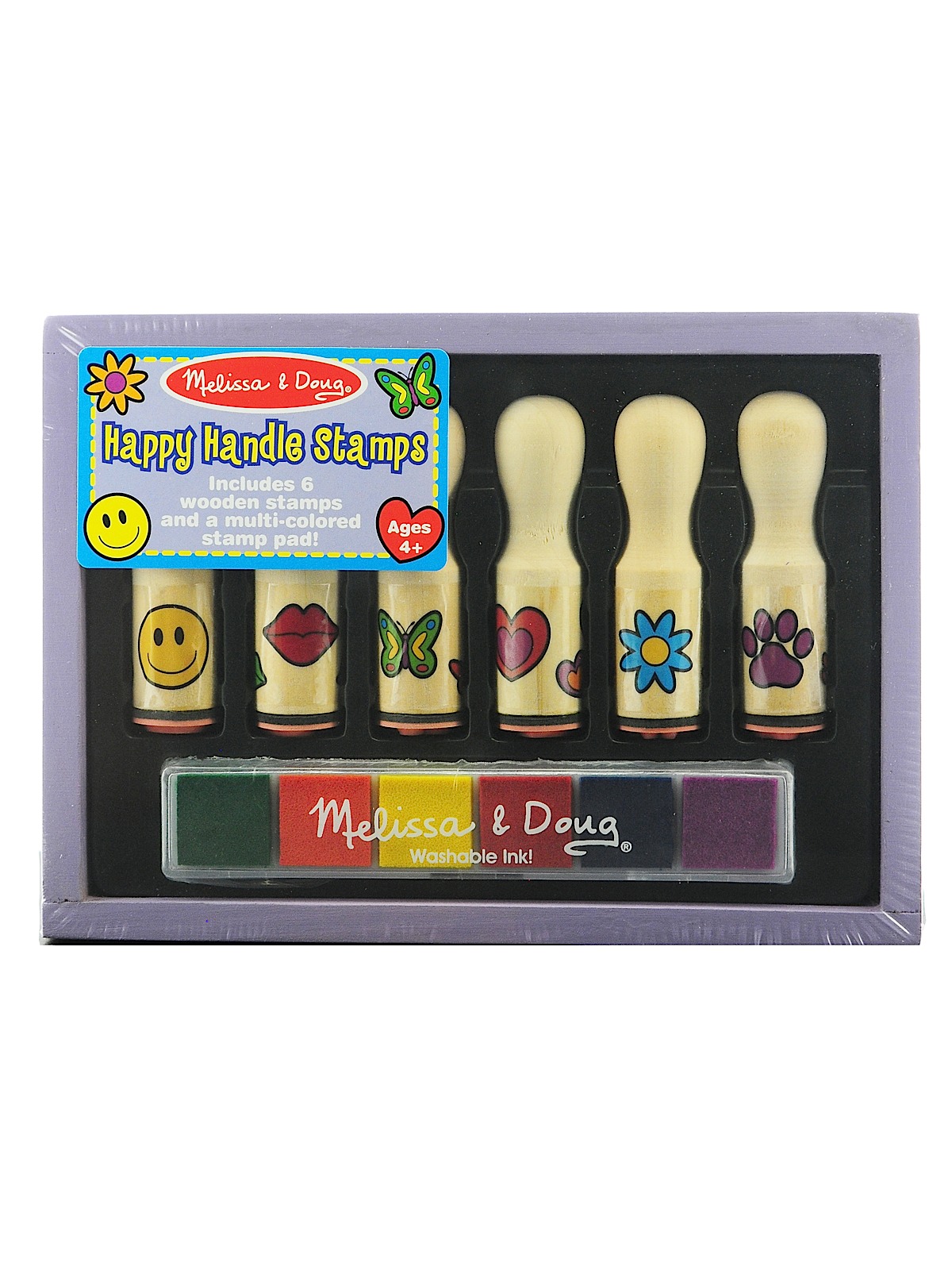 Wooden Stamp Sets Happy Handles