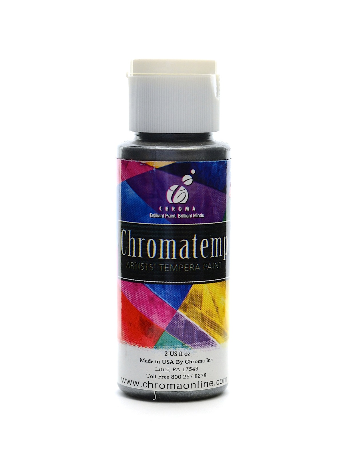 ChromaTemp Artists' Tempera Paint metallic silver 2 oz.