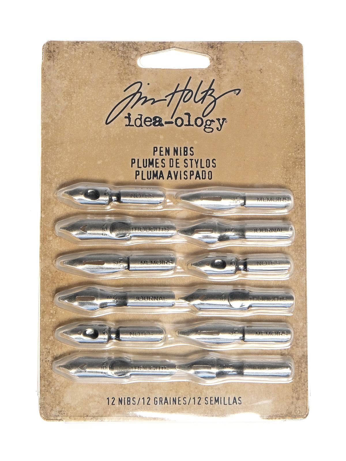 Idea-ology Findings pen nibs, antique nickel pack of 12