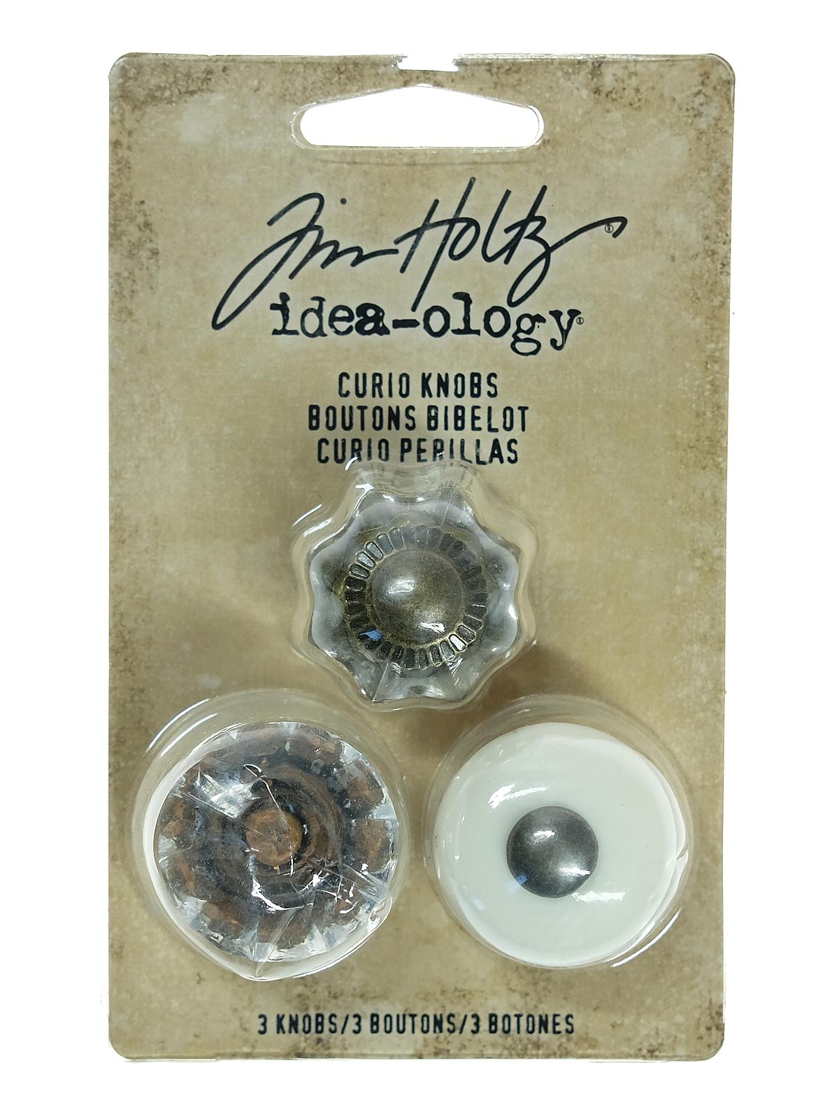 Idea-ology Findings curio knobs pack of 3