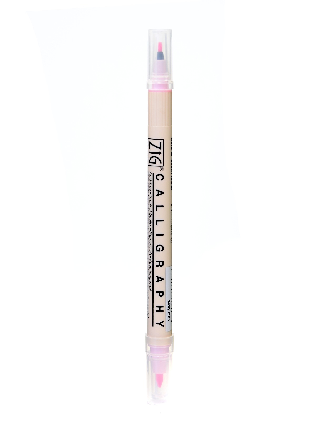Memory System Double Sided Calligraphy Marker baby pink