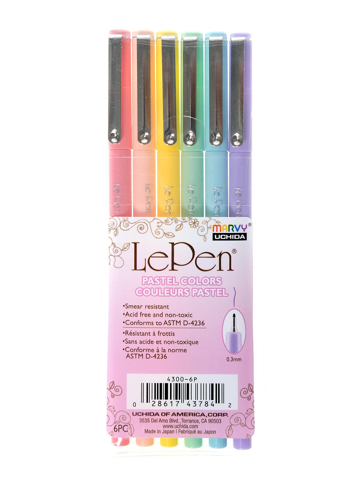 Le Pen pastel set of 6