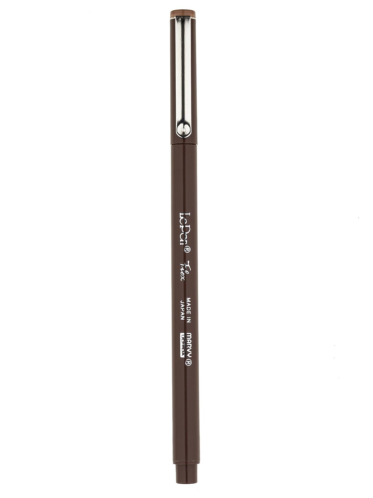 Le Pen Flex Pens brush point brown each