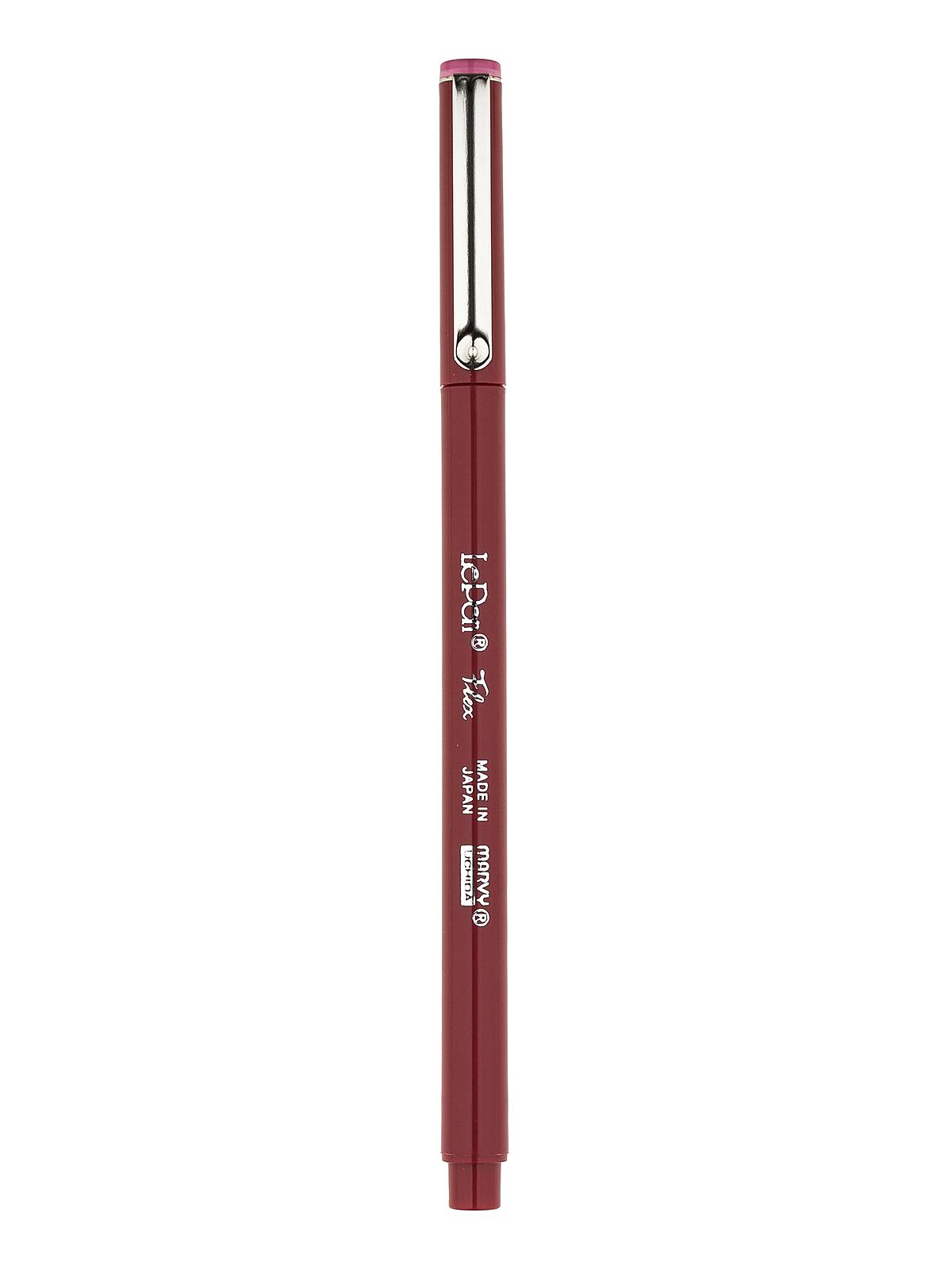 Le Pen Flex Pens brush point burgundy each