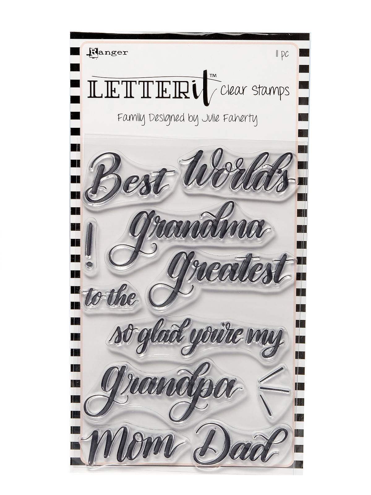 Letter It Clear Stamp Sets 4 in. x 6 in. family