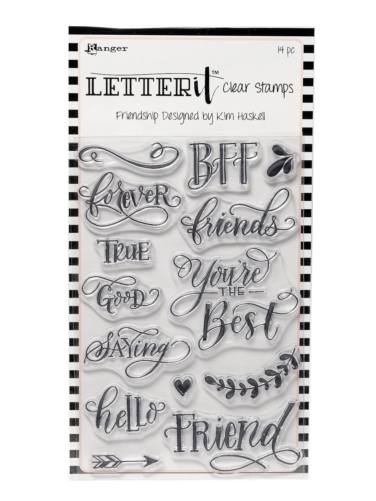 Letter It Clear Stamp Sets 4 in. x 6 in. friendship