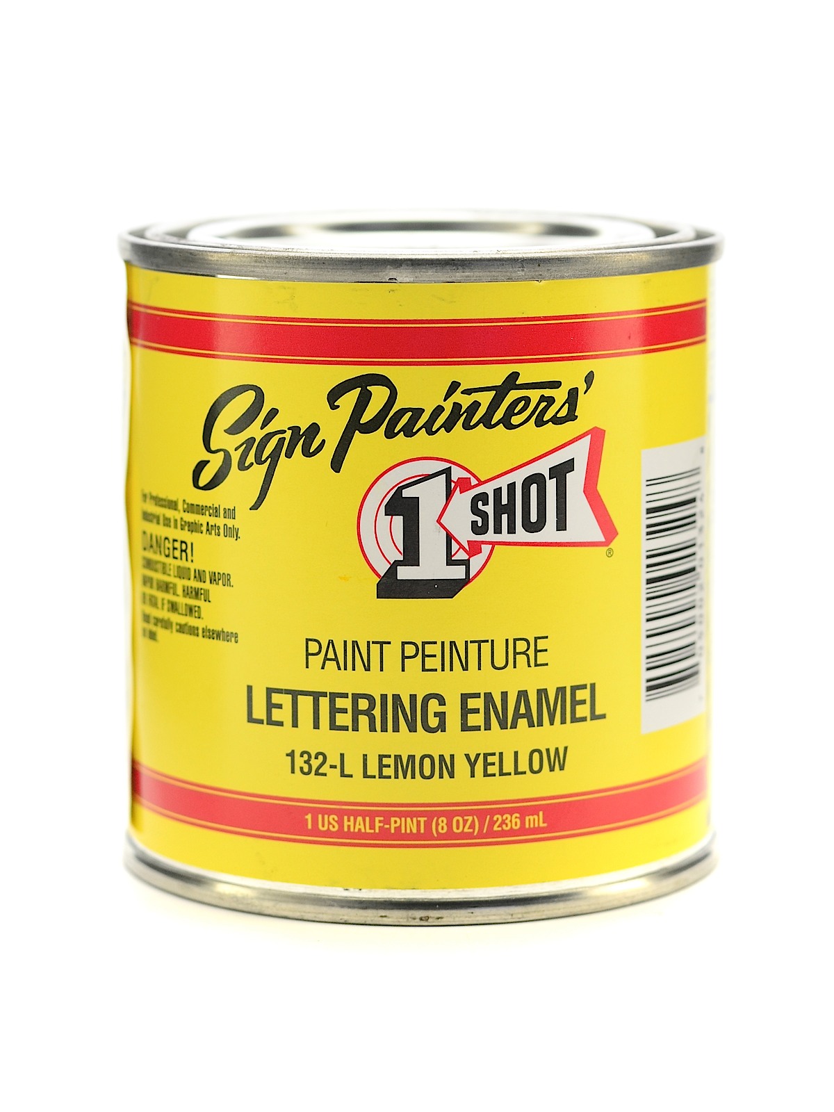 Lettering Enamel lemon yellow half pint 132L
