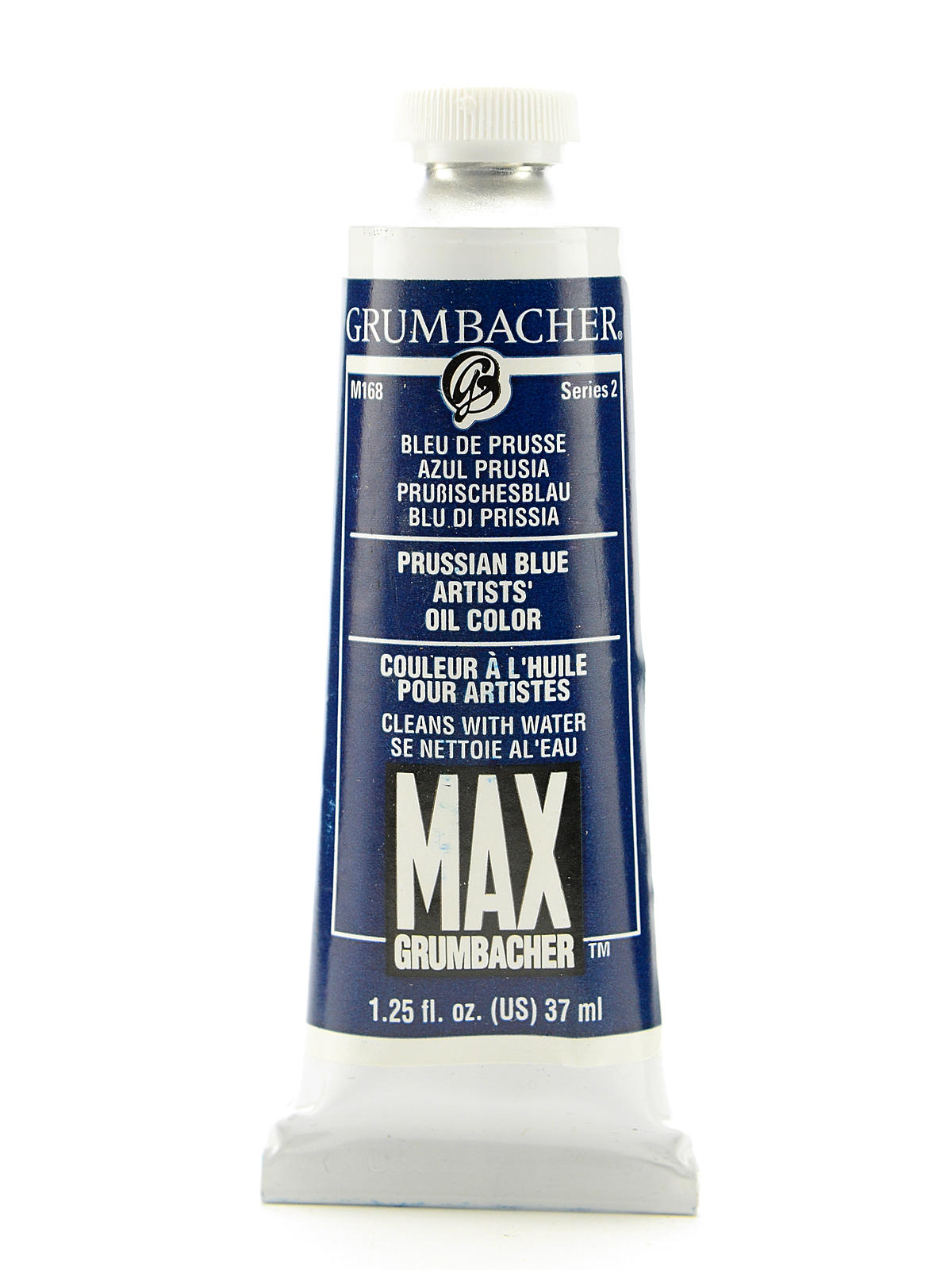 Max Water Miscible Oil Colors Prussian blue 1.25 oz.