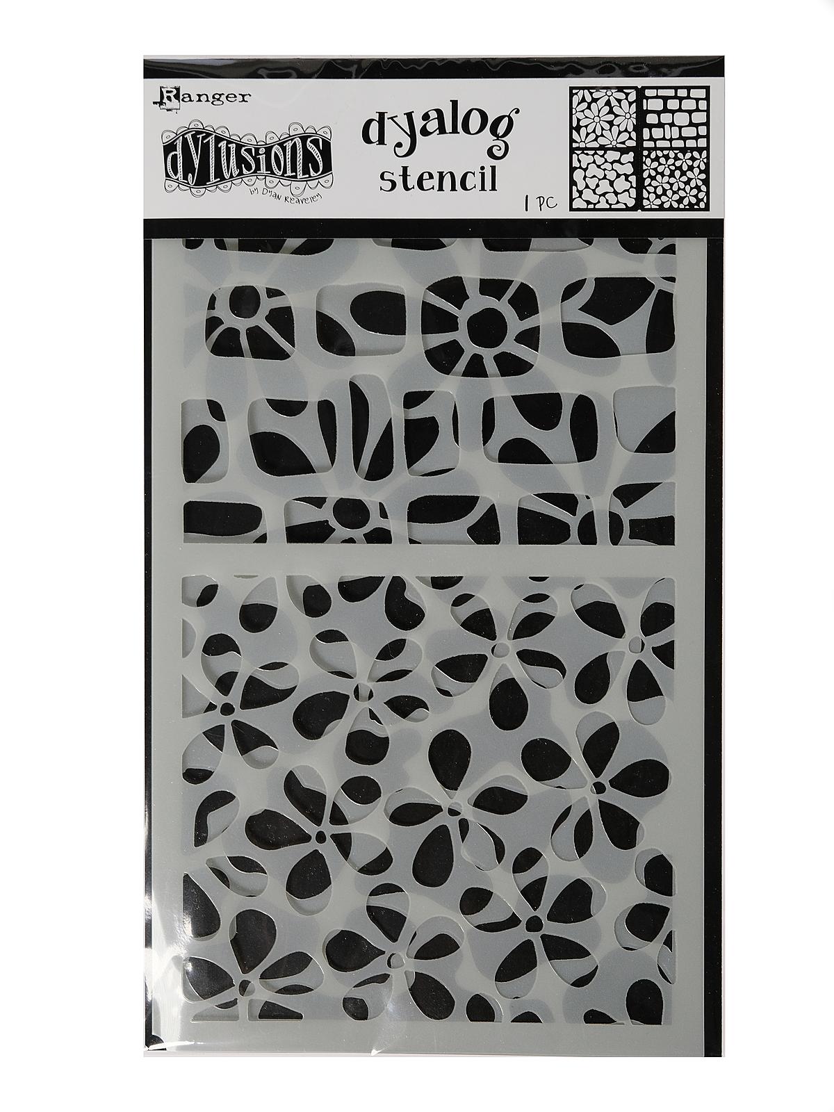 Dylusions Dyalog Stencils doodle it pack of 2