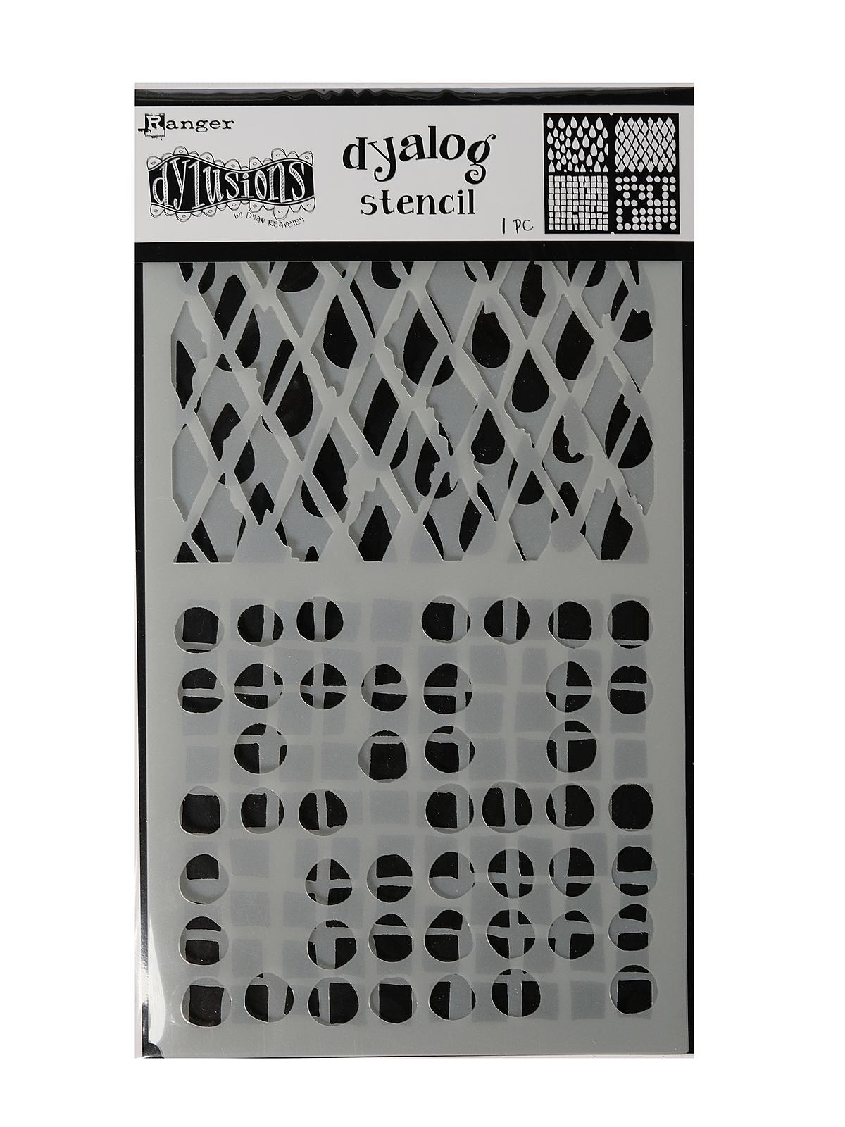 Dylusions Dyalog Stencils stencil it pack of 2
