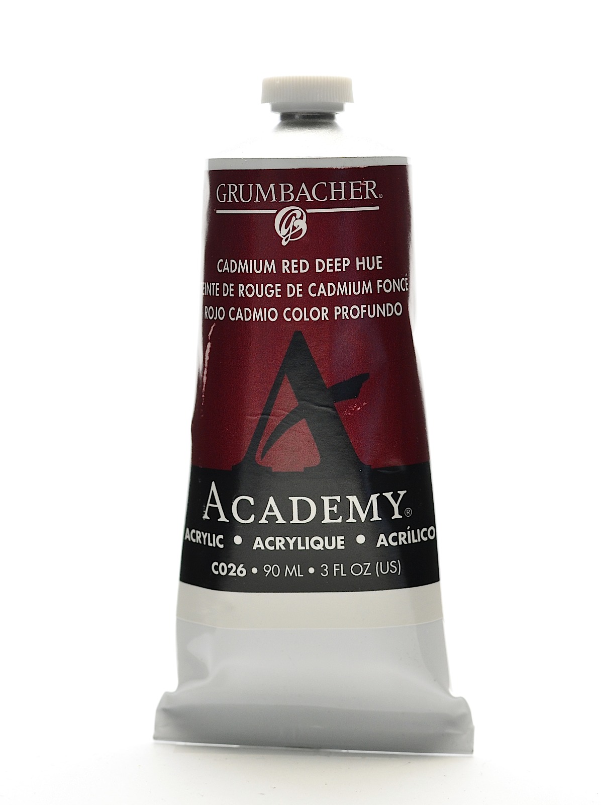 Academy Acrylic Colors cadmium red deep hue 3 oz. (90 ml)
