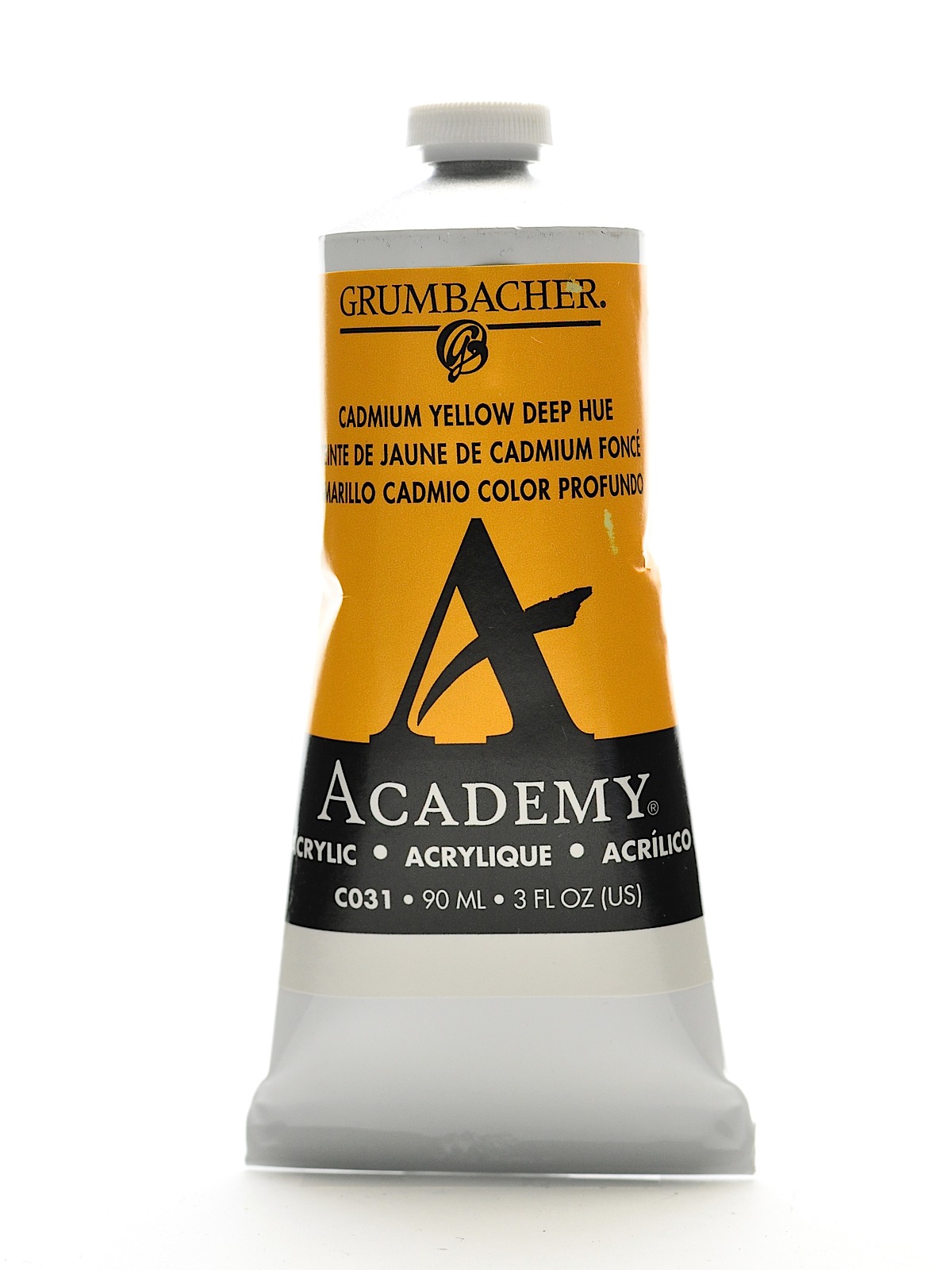 Academy Acrylic Colors cadmium yellow deep hue 3 oz. (90 ml)
