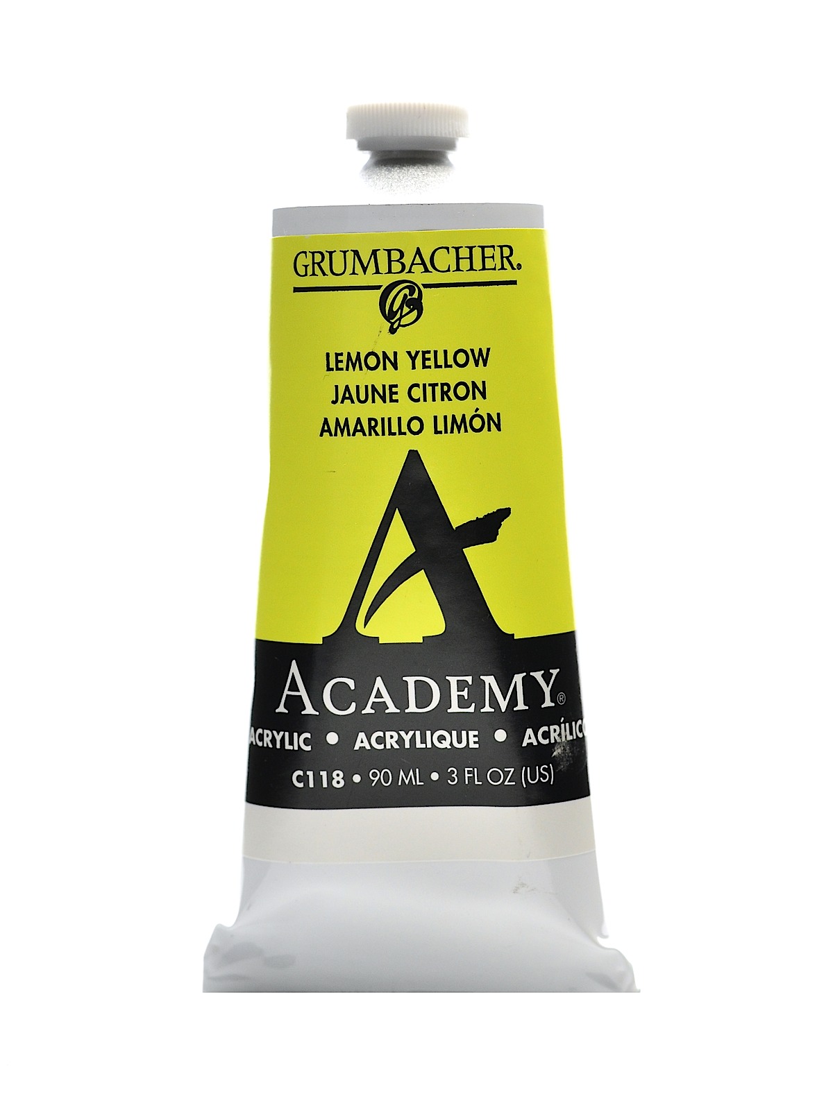 Academy Acrylic Colors lemon yellow 3 oz. (90 ml)