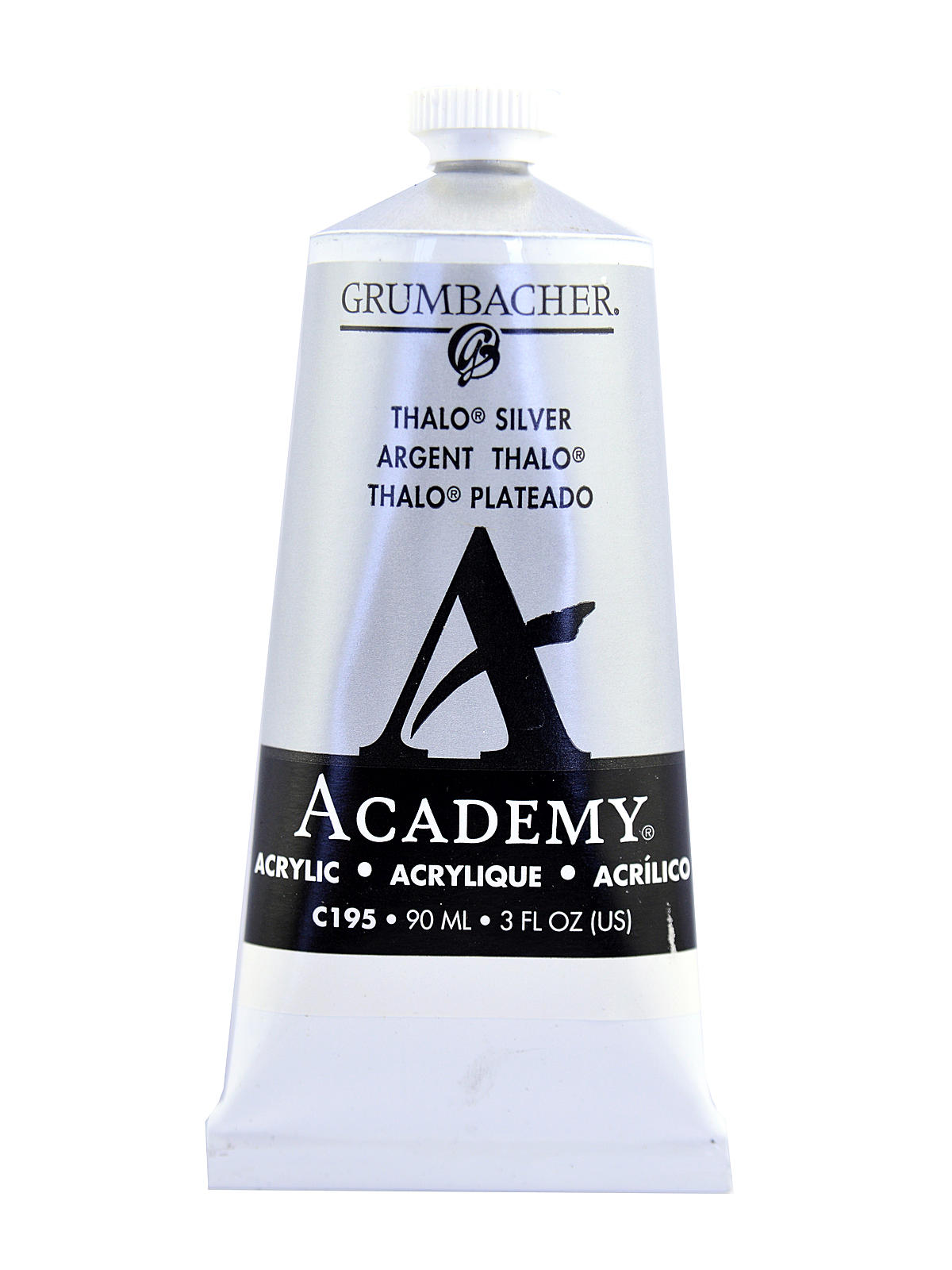 Academy Acrylic Colors thalo silver 3 oz. (90 ml)
