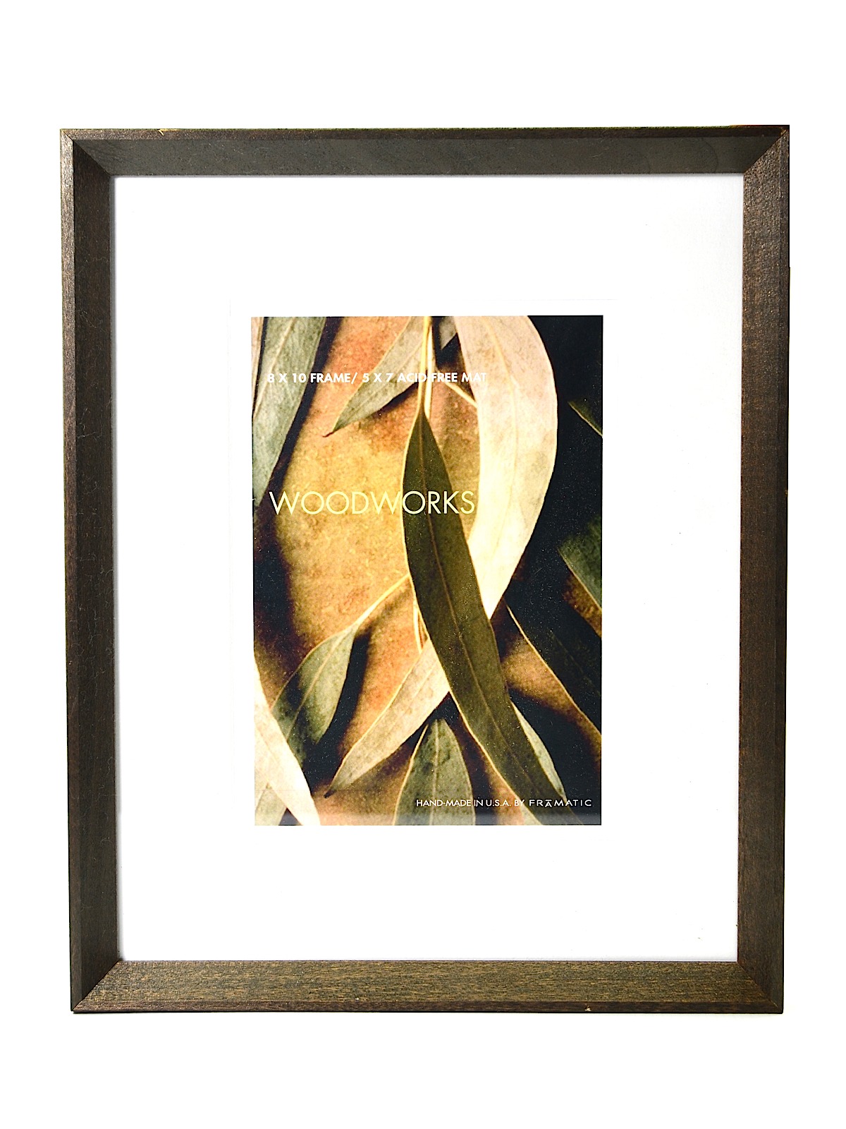 Woodworks frames 8 in. x 10 in. 5 in. x 7 in. opening dark espresso
