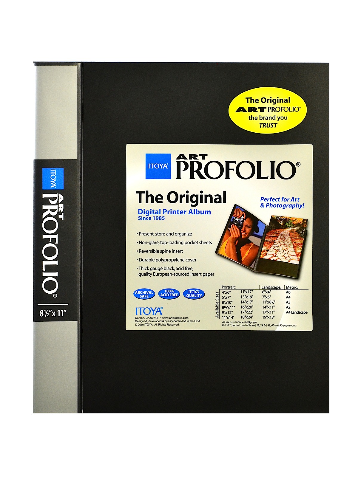 Art Profolio Storage & Display Book 8 1 2 In. X 11 In. 60