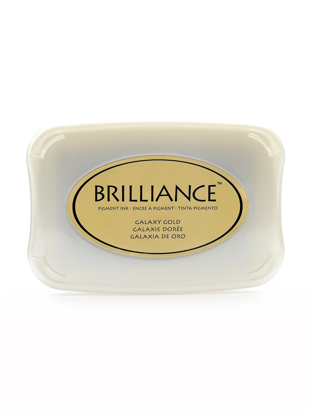 Brilliance Archival Pigment Ink Pearlescent Galaxy Gold 3.75 In. X 2.625 In. Pad