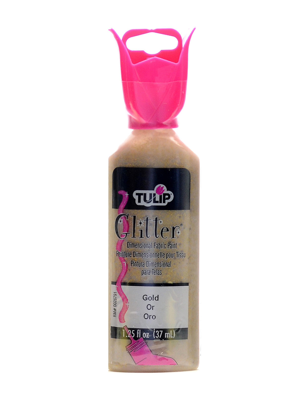 Glitter Dimensional Fabric Paint gold 1 1 4 oz.