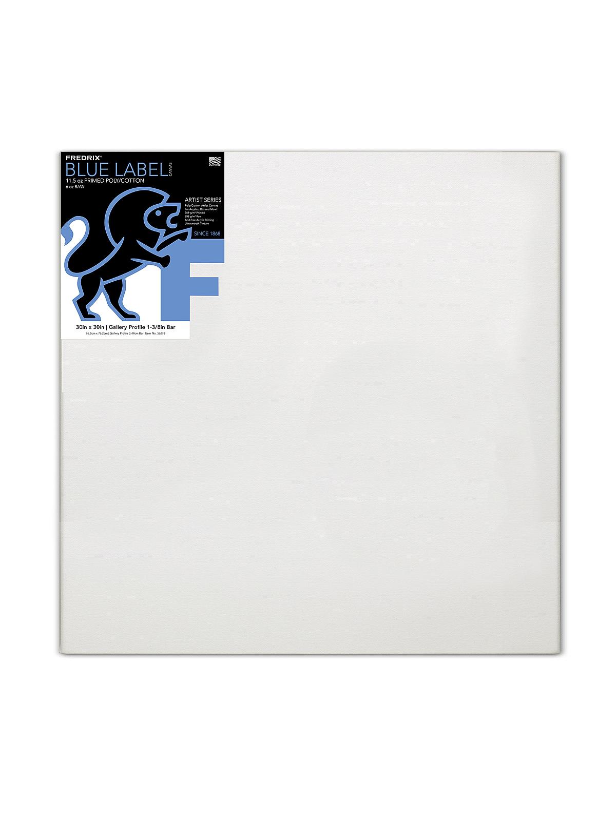 Blue Label Ultra-Smooth Stretched Artist Canvas 30 In. X 30 In. Each Gallery