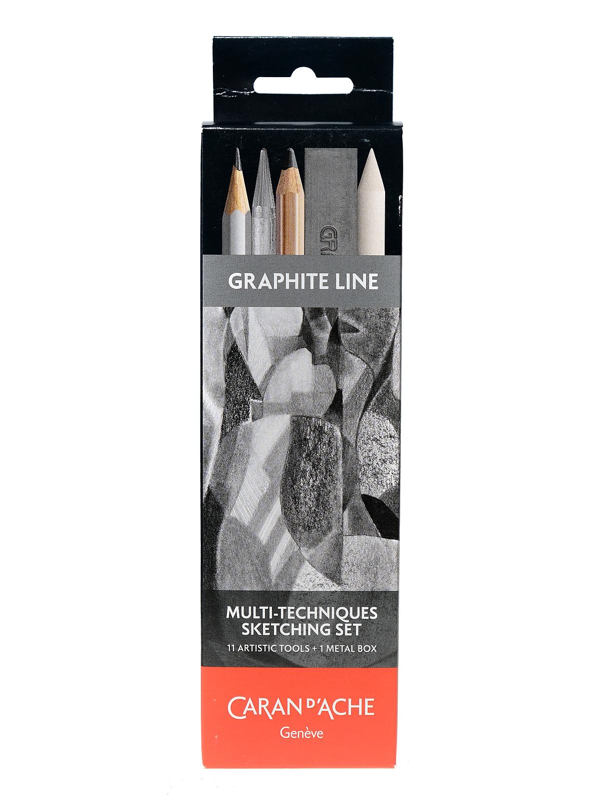 Graphite Line Pencil Sets multi-tech sketching set set of 11