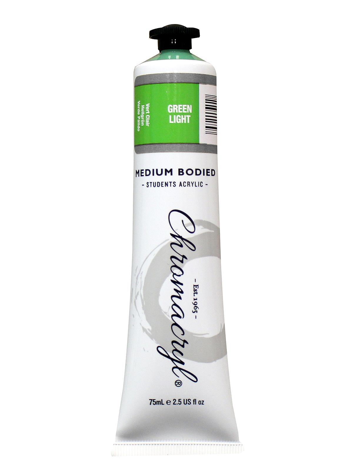 Chromacryl Students' Acrylic Paints light green 75 ml