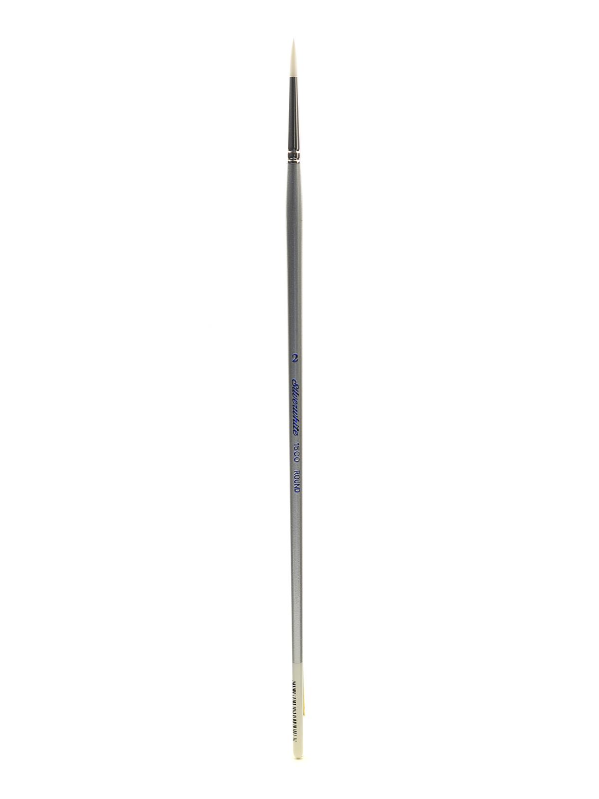 Silverwhite Series Synthetic Brushes Long Handle 2 round