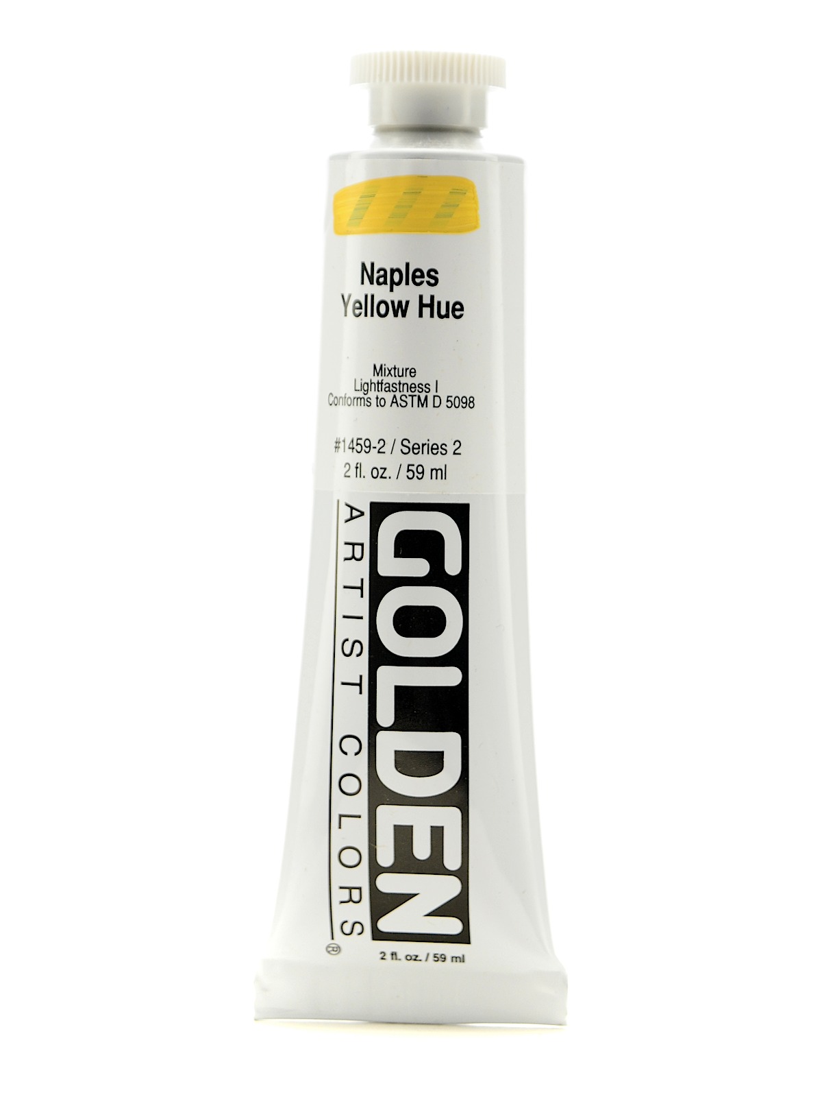 Heavy Body Acrylics historical naples yellow hue 2 oz.