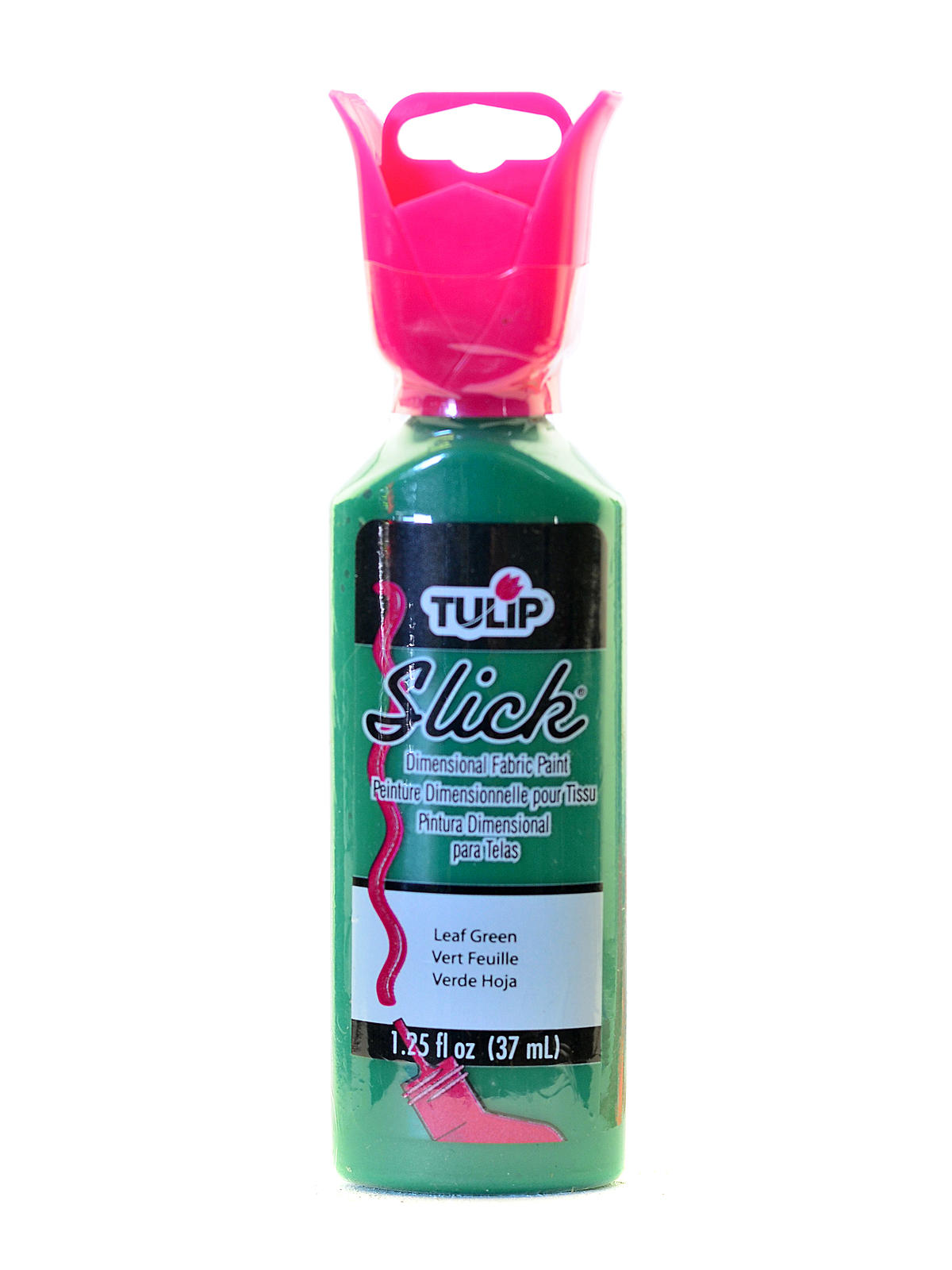 Slick Dimensional Fabric Paint leaf green 1 1 4 oz.