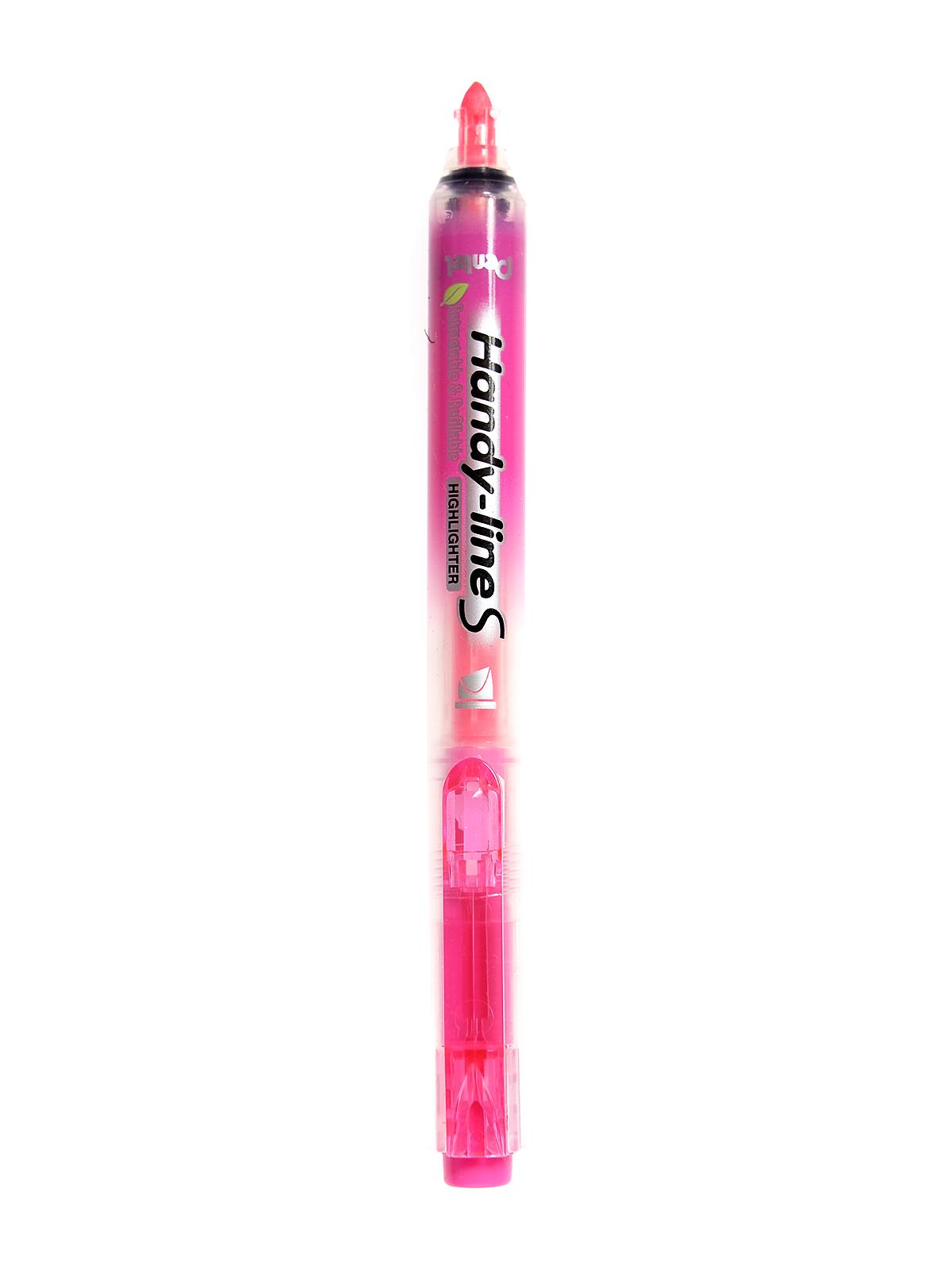 Handy-line S Retractable Highlighter chisel pink each