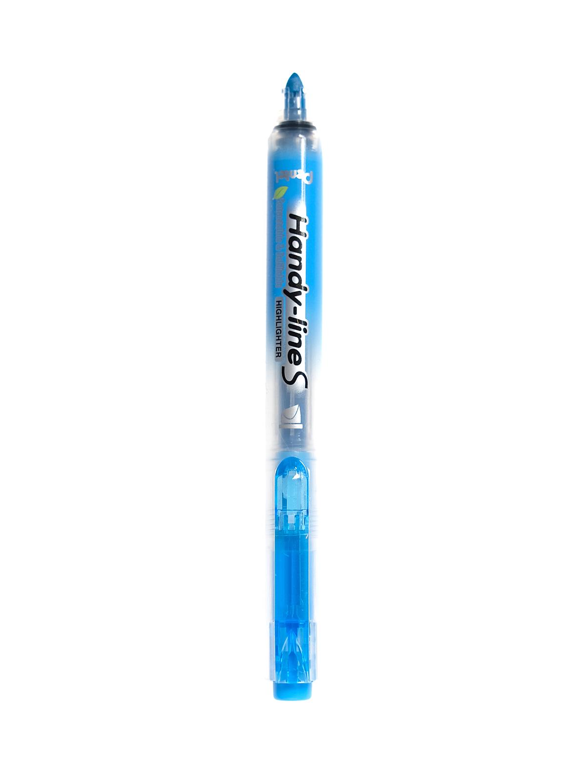 Handy-line S Retractable Highlighter chisel sky blue each