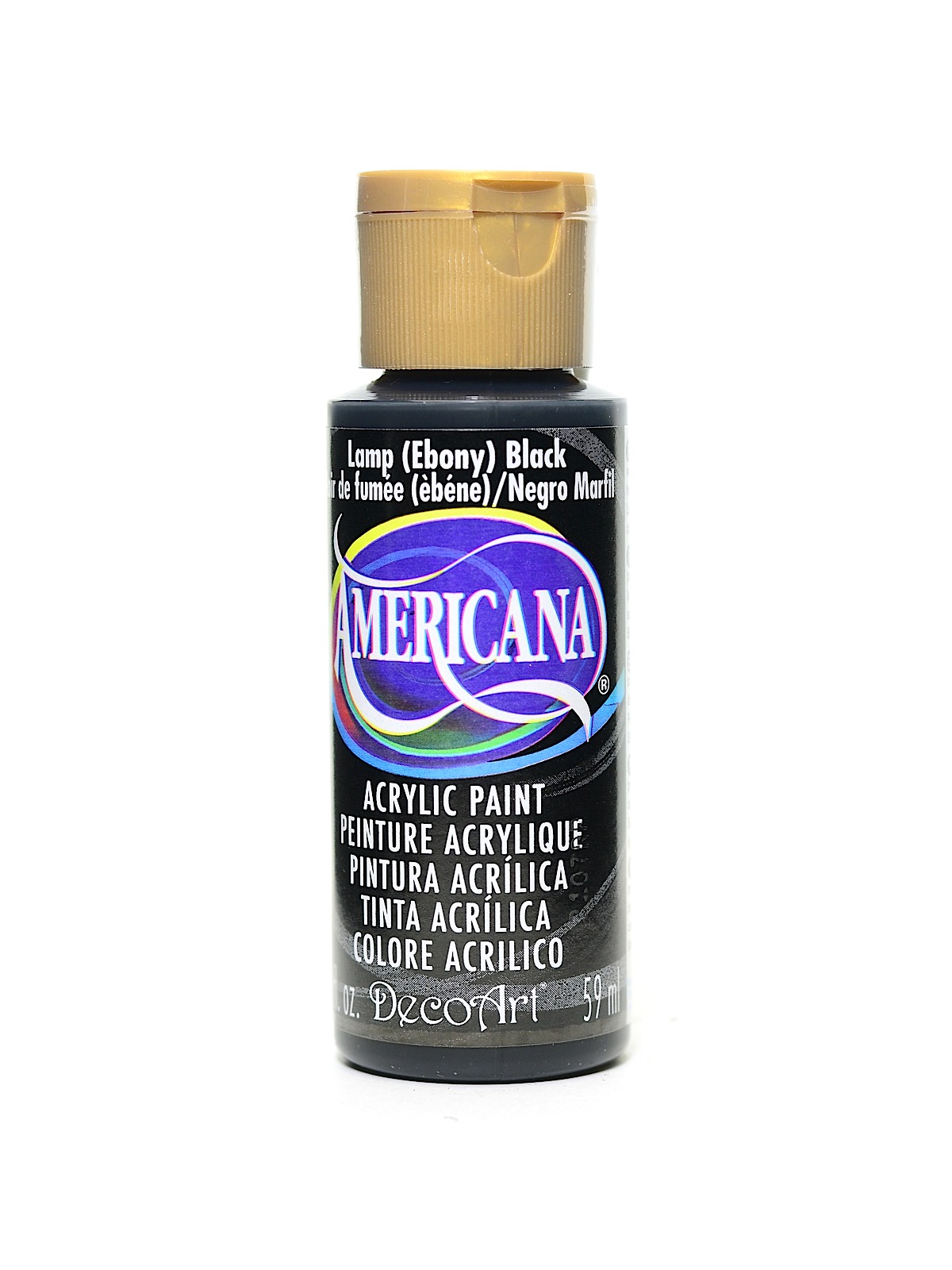 Americana Acrylic Paints lamp black 2 oz.