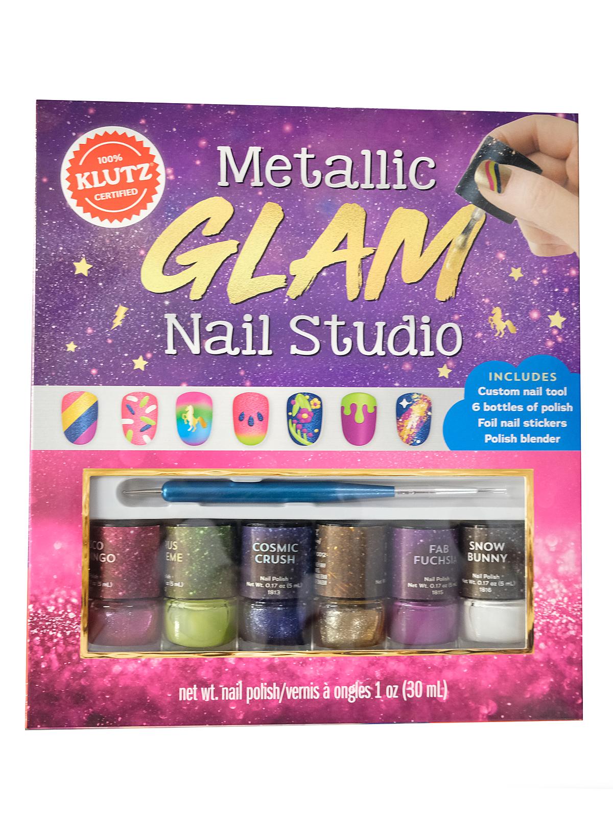 Metallic Glam Nail Studio each