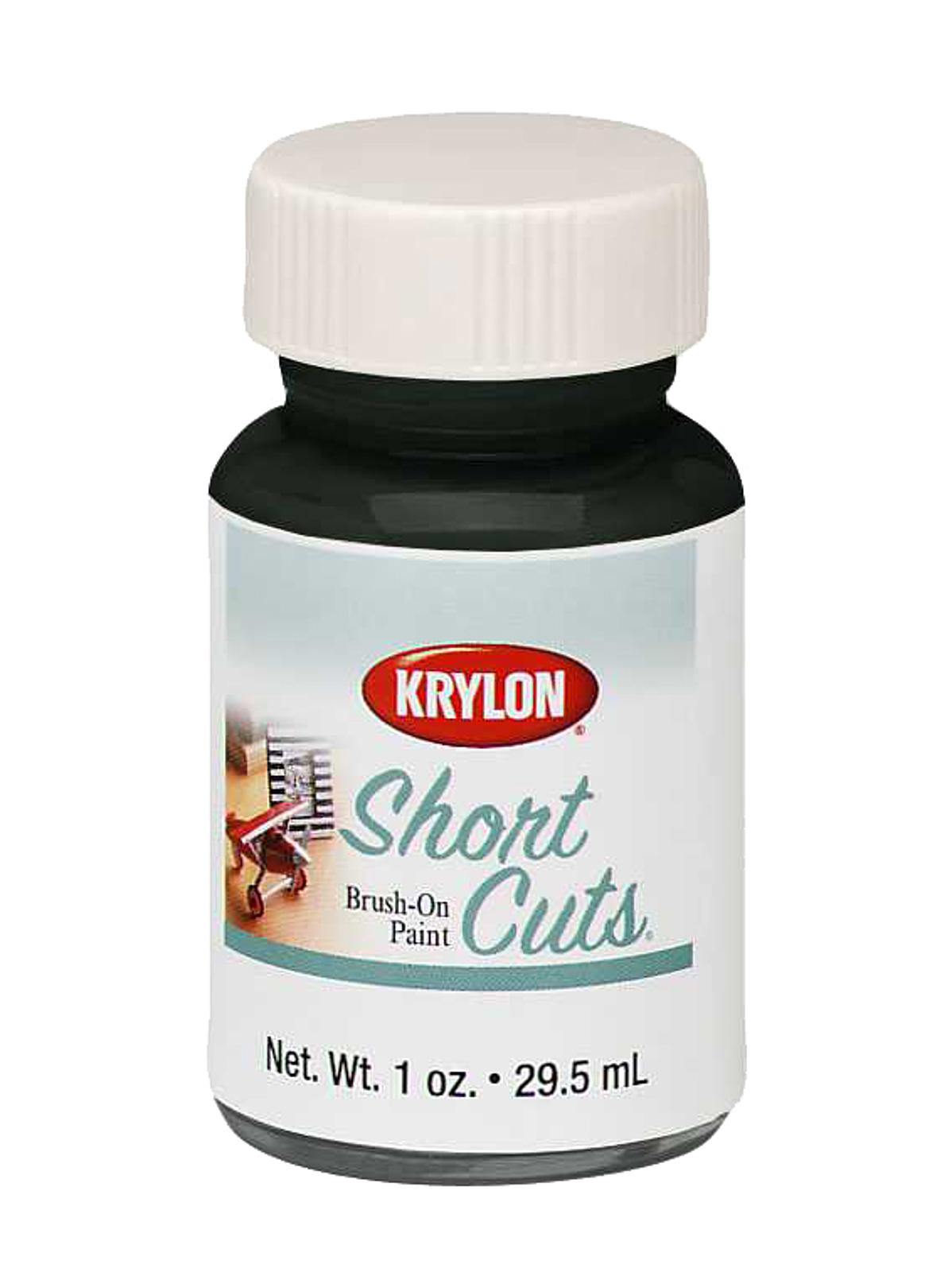 Short Cuts flat black 1 oz. brush-on