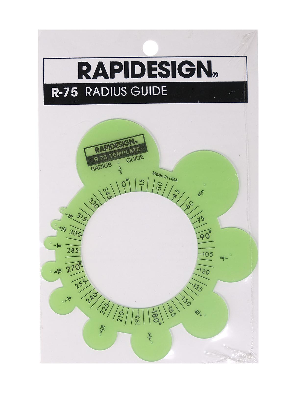 General Purpose Drafting and Design Templates radius guide