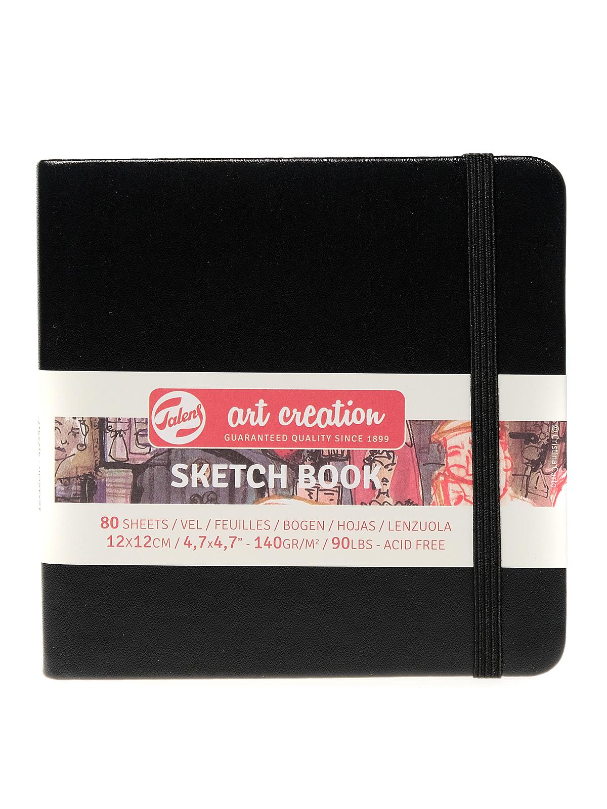 Art Creations Sketchbooks 140 g black 12 cm x 12 cm