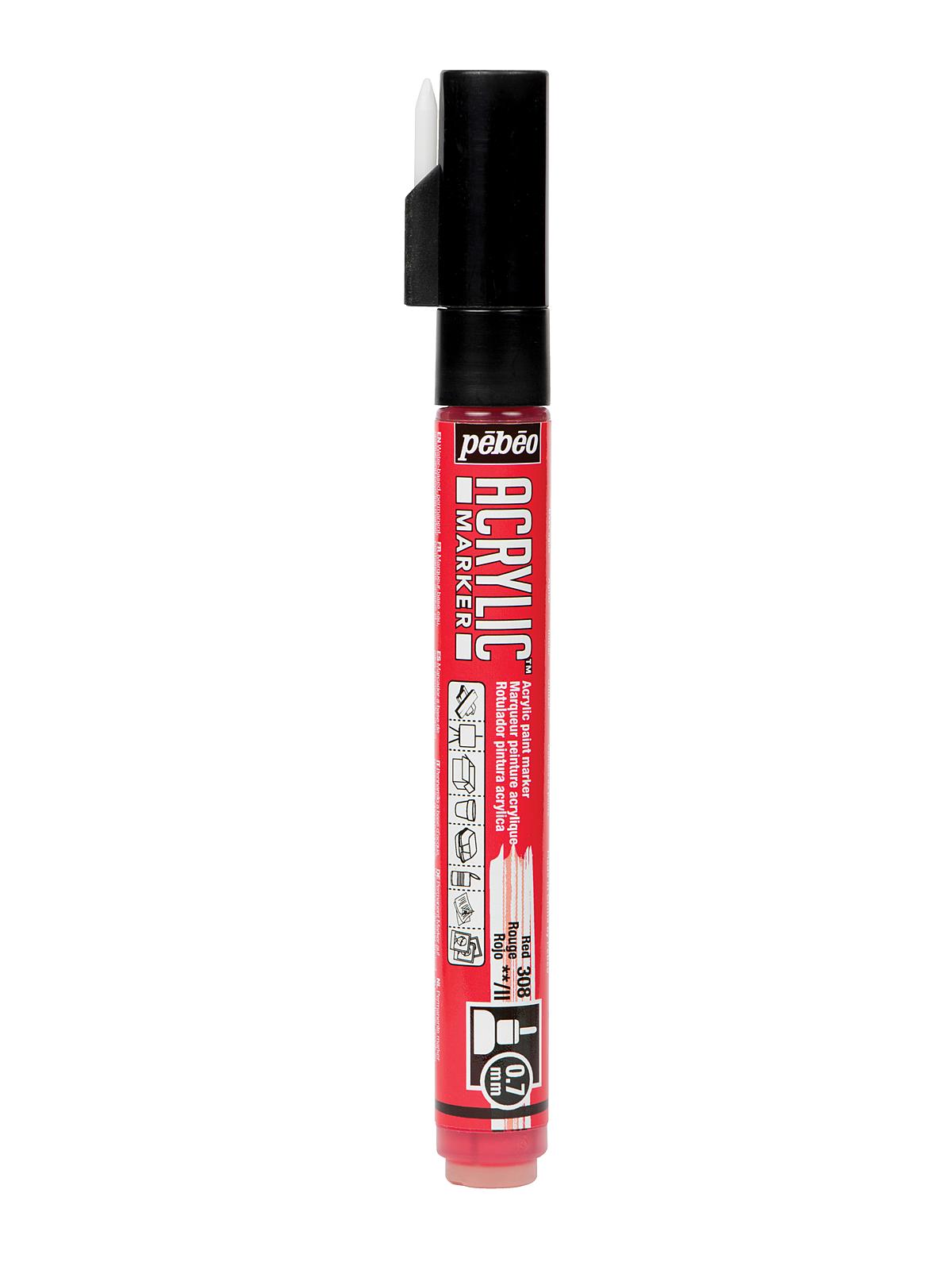 Acrylic Marker 0.7 Mm Red