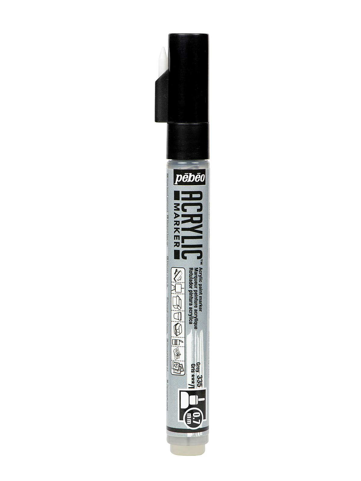 Acrylic Marker 0.7 mm grey