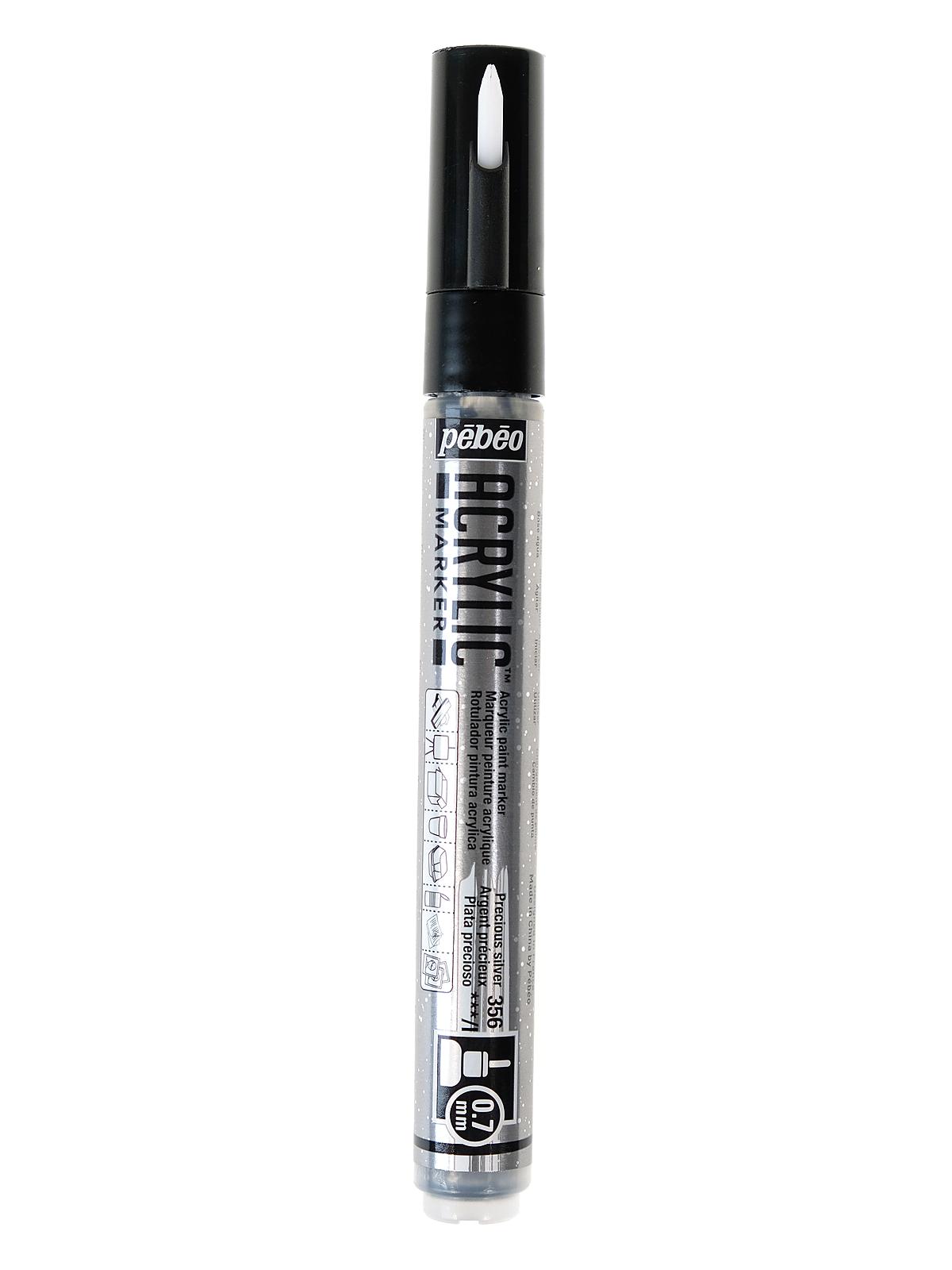 Acrylic Marker 0.7 mm precious silver