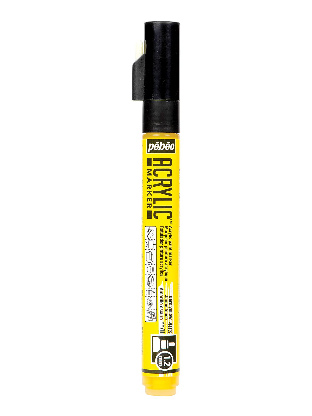 Acrylic Marker 1.2 mm dark yellow