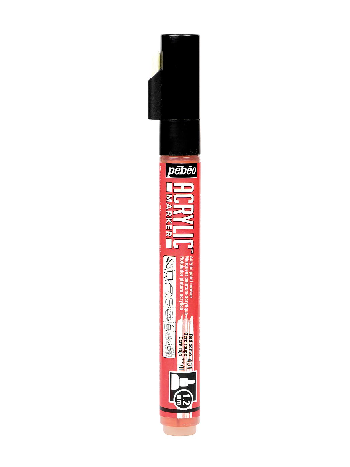 Acrylic Marker 1.2 mm red ochre